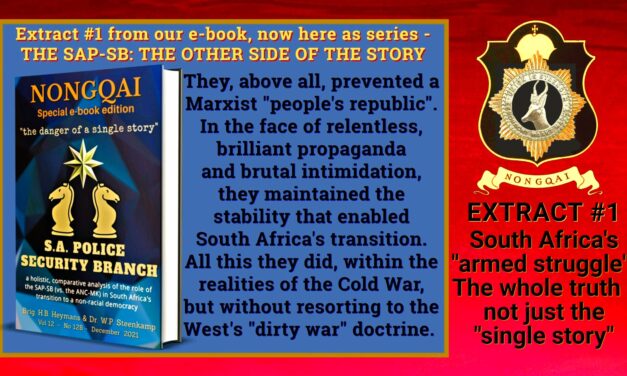 S.A. Police Security Branch and the Armed Struggle: Part 1