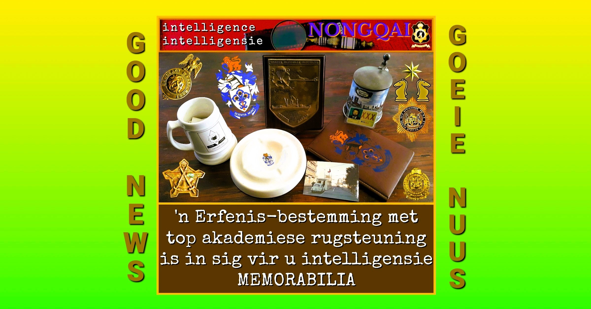 HOME FOR YOUR INTELLIGENCE MEMORABILIA