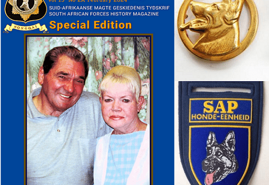 W/O HP van der Westhuizen : Tracker Dog Handler