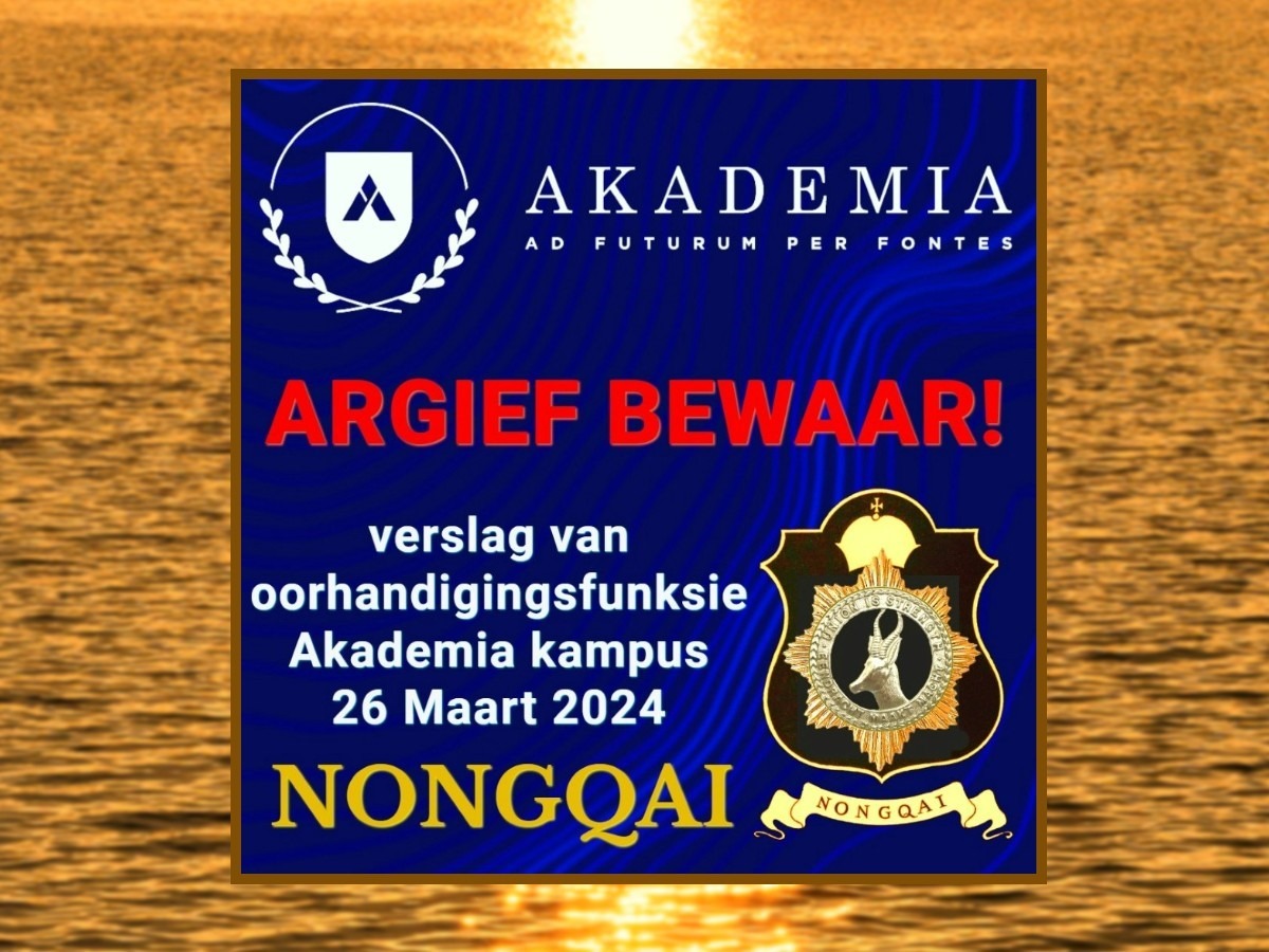 NONGQAI ENTRUSTS ITS ARCHIVE TO AKADEMIA