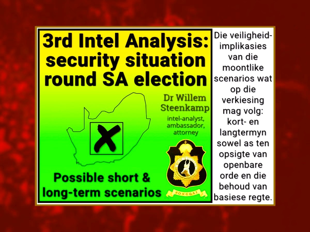THIRD ANALYSIS OF SECURITY CONCERNS ROUND THE 2024 SOUTH AFRICAN ELECTIONS featured image