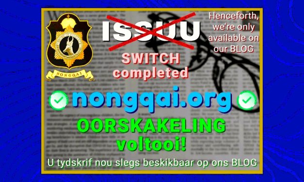 NONGQAI SWITCHED FROM ISSUU TO OWN BLOG