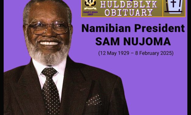 NAMIBIAN PRESIDENT SAM NUJOMA OBITUARY