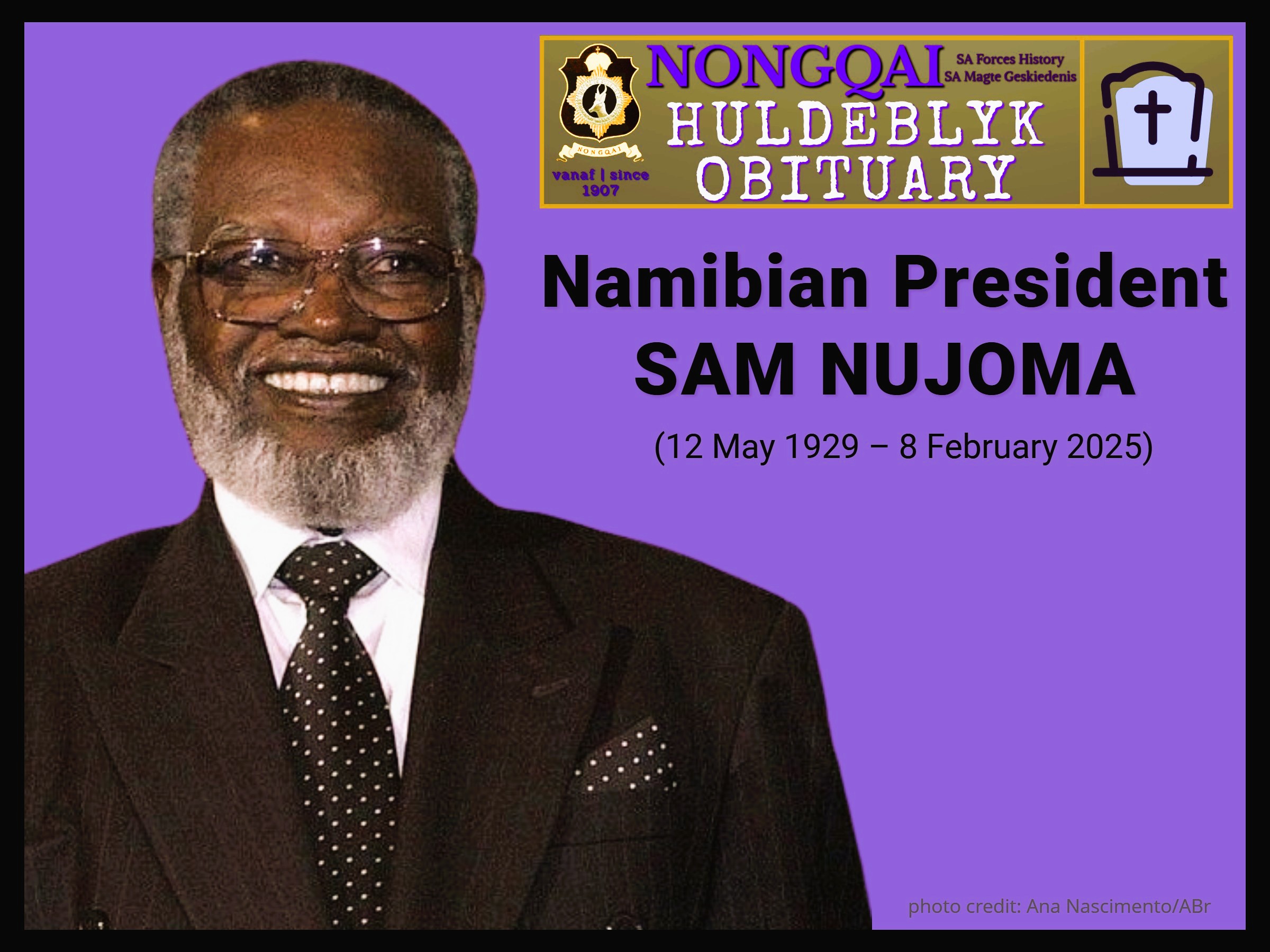 NAMIBIAN PRESIDENT SAM NUJOMA OBITUARY