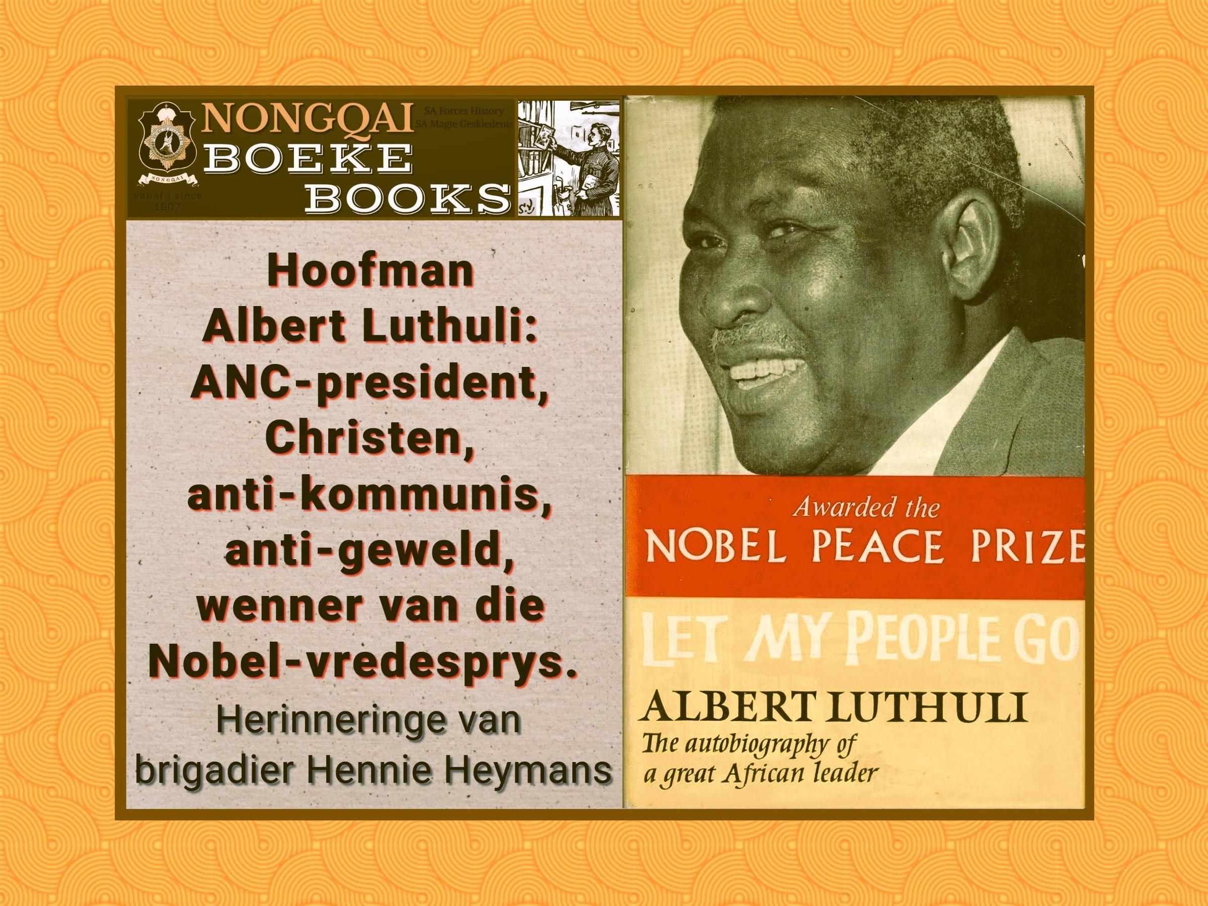 CHIEF ALBERT JOHN MVUMBI LUTHULI