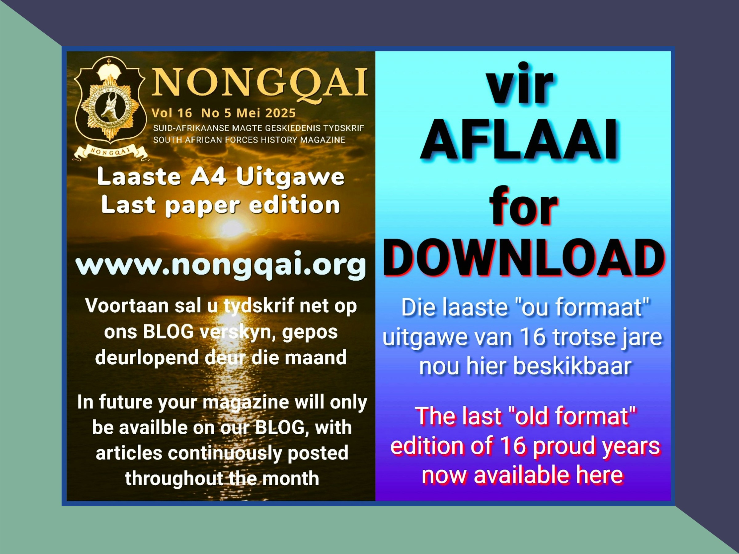 NONGQAI Vol16 No5 AVAILABLE HERE FOR DOWNLOAD