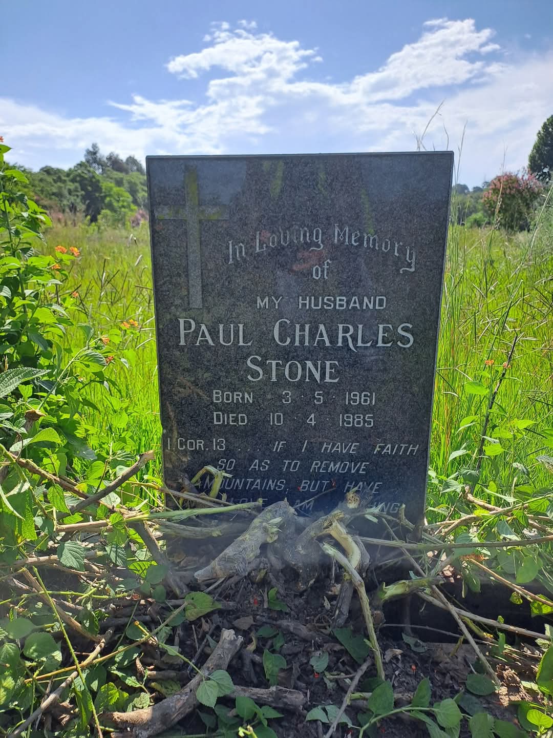 A grave stone in a field

AI-generated content may be incorrect.