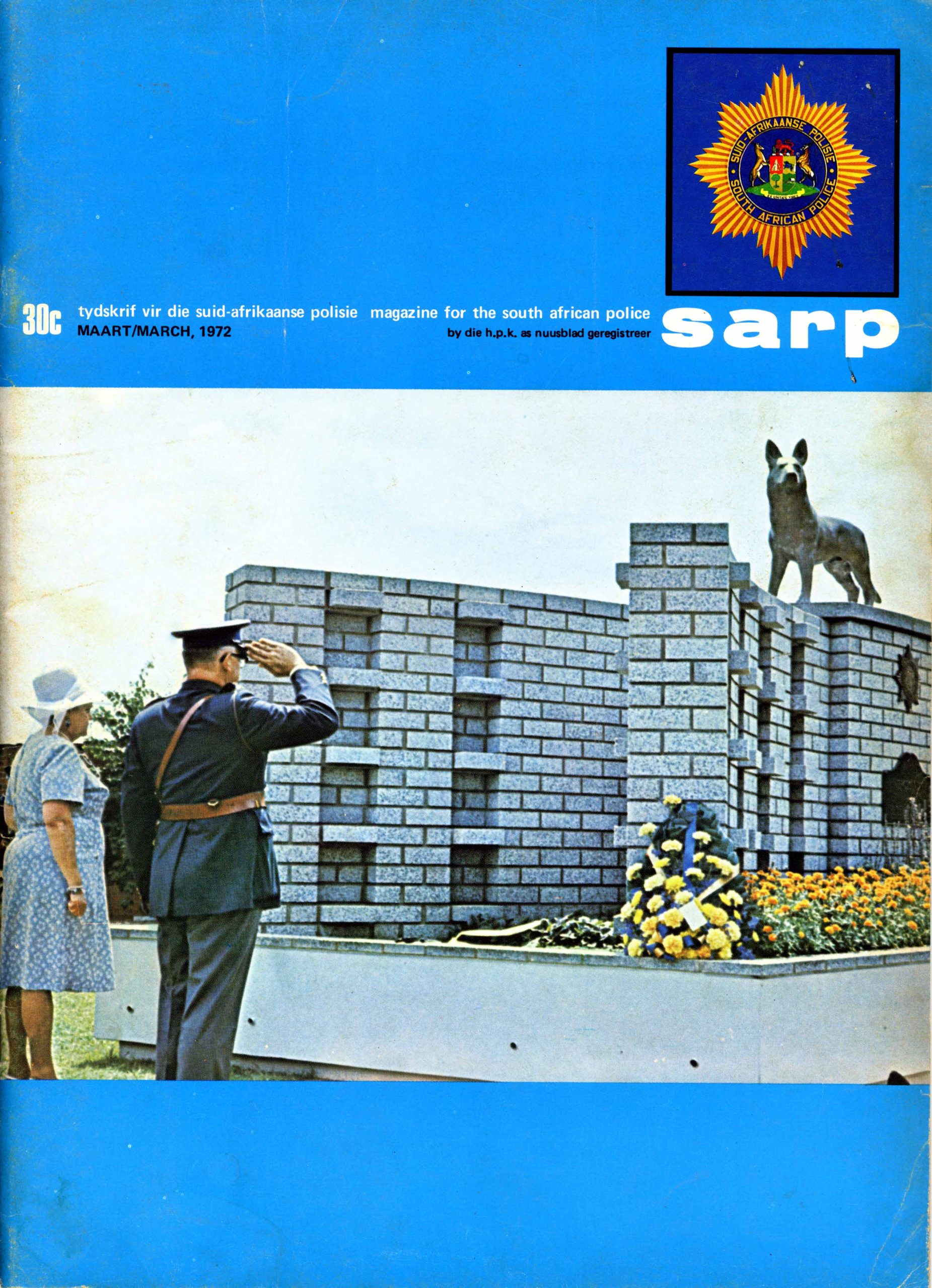 A person saluting a dog on a building AI-generated content may be incorrect.