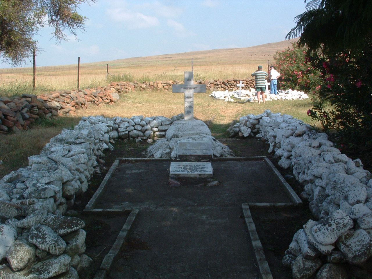 A stone wall around a grave

AI-generated content may be incorrect.