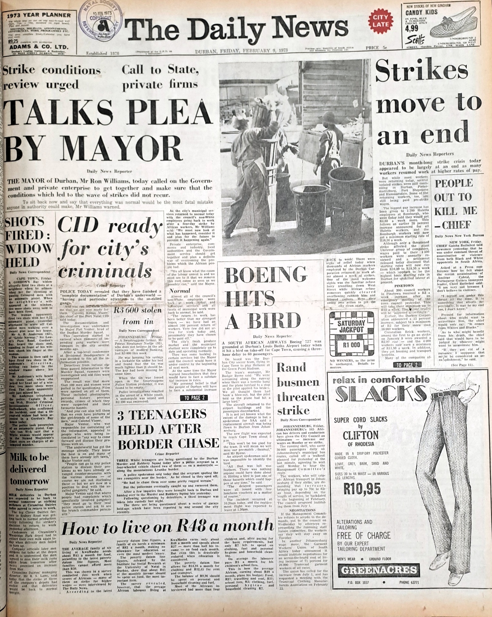 A newspaper with a newspaper article AI-generated content may be incorrect.