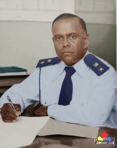 A person in a uniform holding a pen AI-generated content may be incorrect.