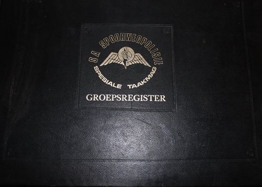 A black leather cover with a logo AI-generated content may be incorrect.