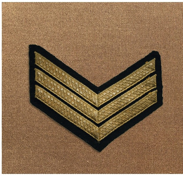 A close-up of a military chevron AI-generated content may be incorrect.
