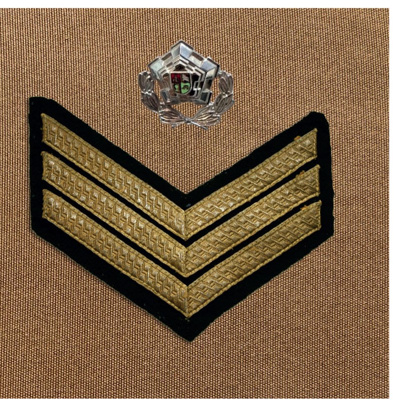 A close-up of a military uniform AI-generated content may be incorrect.