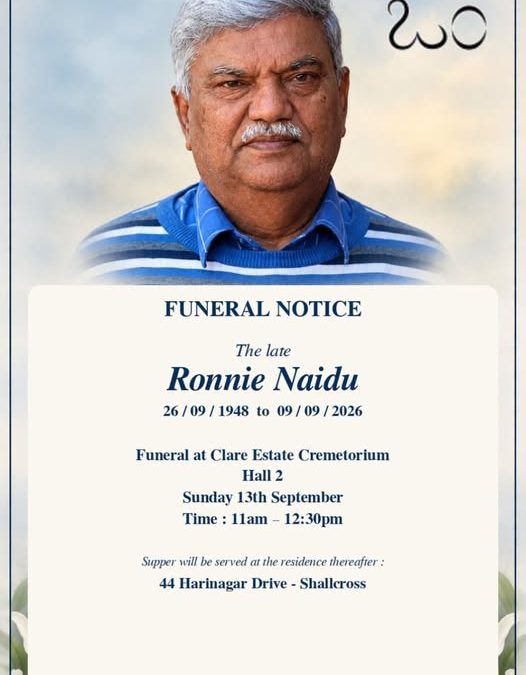 Nongqai Vol 17 No 9 – (23) Lieutenant-Colonel Ronnie Naidu